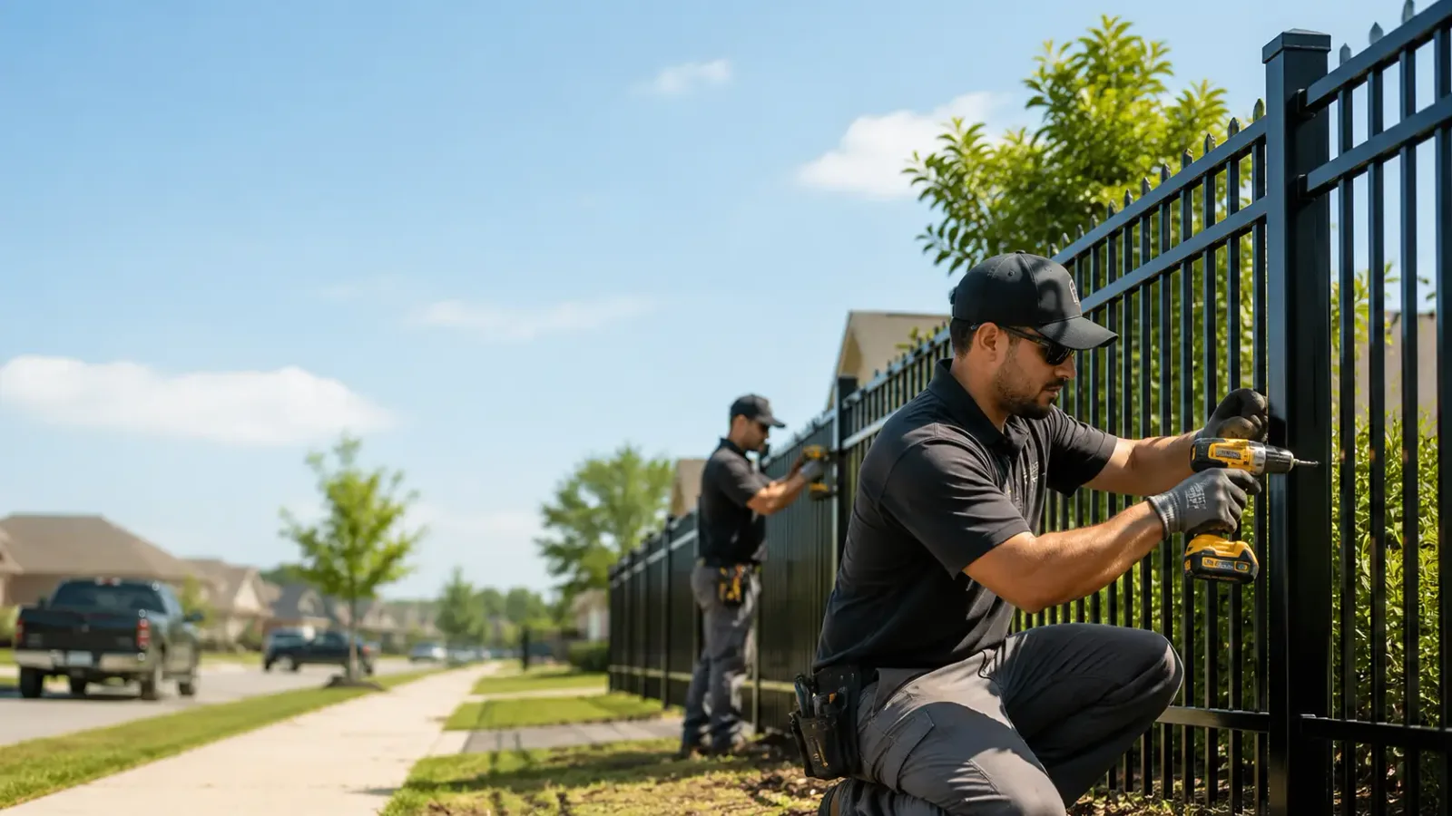 Metal Fence Installation in Hillsboro, IL